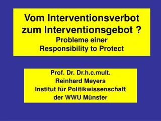 vom interventionsverbot zum interventionsgebot probleme einer responsibility to protect