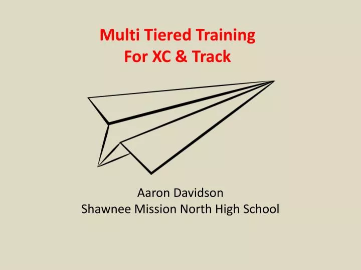 multi tiered training for xc track