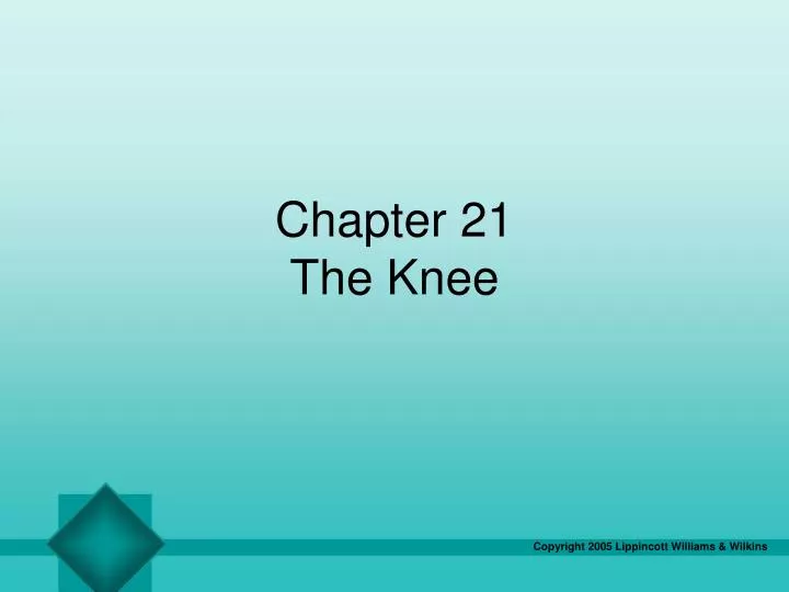 chapter 21 the knee