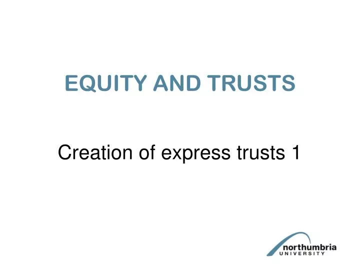 equity and trusts