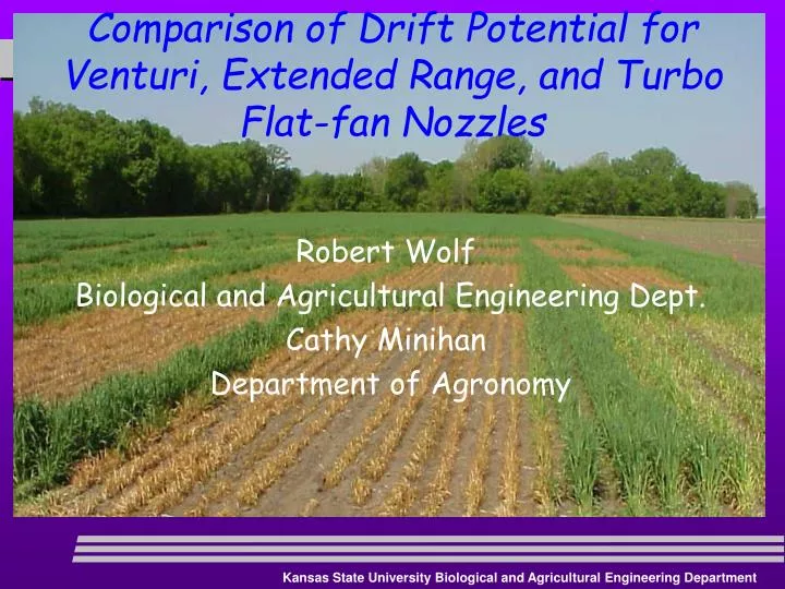 comparison of drift potential for venturi extended range and turbo flat fan nozzles