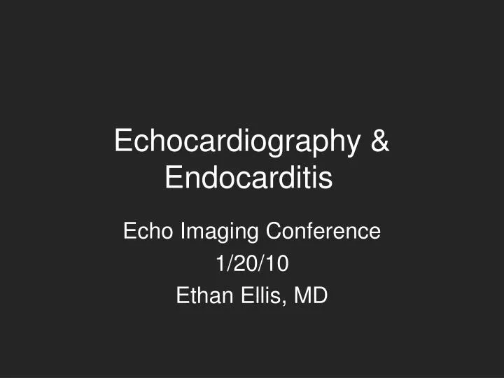 echocardiography endocarditis