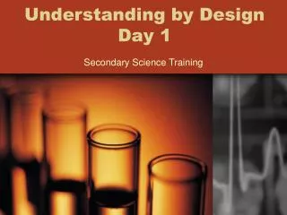 Understanding by Design Day 1