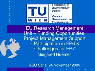 Vienna University of Technology TU Wien (TUW)