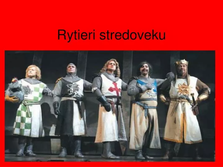 rytieri stredoveku