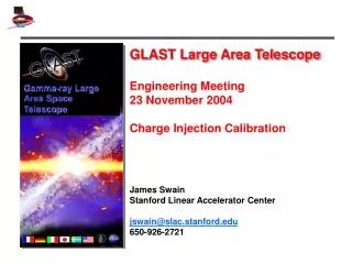 GLAST Large Area Telescope Engineering Meeting 23 November 2004 Charge Injection Calibration