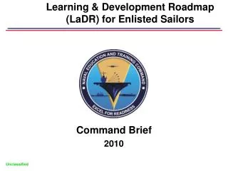 Learning &amp; Development Roadmap (LaDR) for Enlisted Sailors