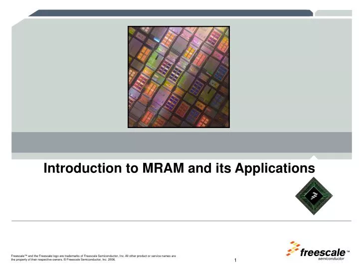 introduction to mram and its applications