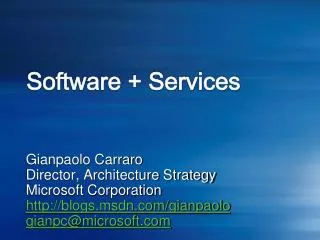 Software + Services