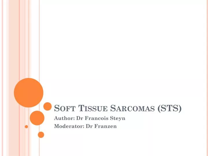 soft tissue sarcomas sts