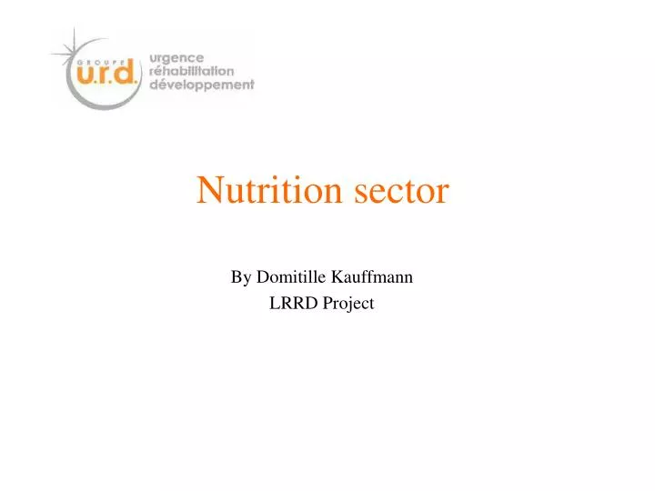 nutrition sector