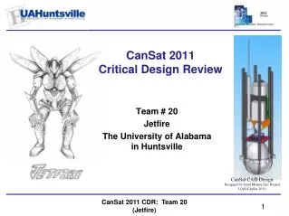 CanSat 2011 Critical Design Review