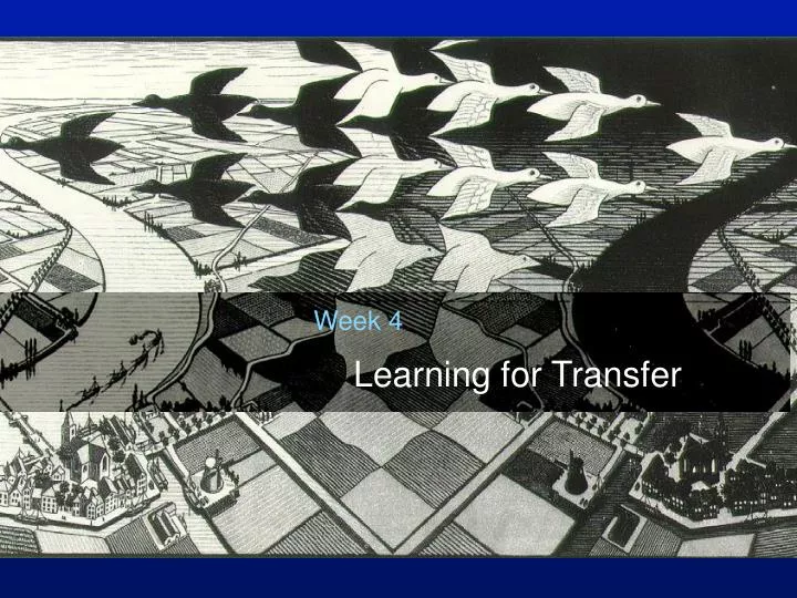 learning for transfer