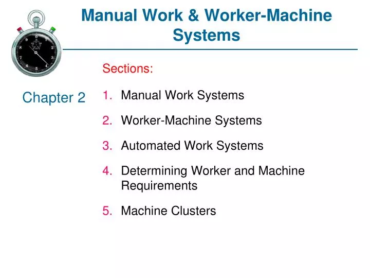 manual work worker machine systems
