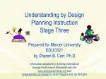 Review of Stage 1 - slide 1