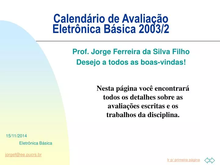calend rio de avalia o eletr nica b sica 2003 2