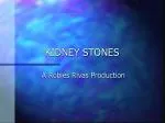 KIDNEY STONES - slide 1