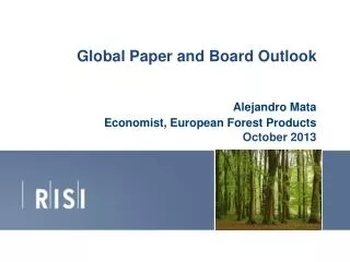 Global Paper and Board Outlook