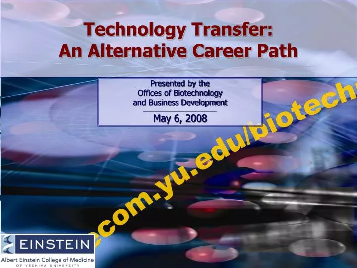 technology transfer an alternative career path