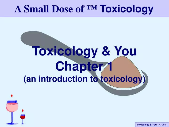 toxicology you chapter 1 an introduction to toxicology