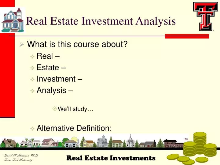 real estate investment analysis