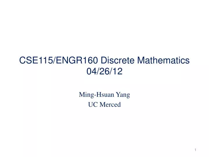 cse115 engr160 discrete mathematics 04 26 12