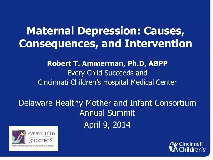 maternal depression causes consequences and intervention