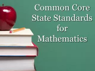 Common Core State Standards for Mathematics