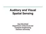 Auditory and Visual Spatial Sensing - slide 1