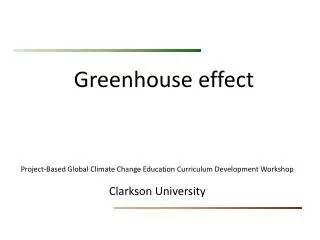 greenhouse effect