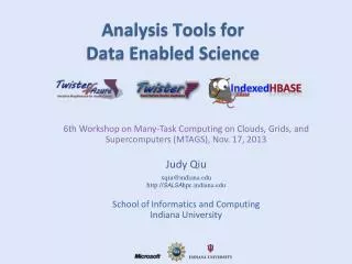 6th Workshop on Many-Task Computing on Clouds, Grids, and Supercomputers (MTAGS), Nov. 17, 2013