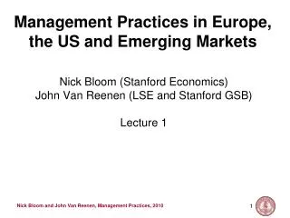 management practices in europe the us and emerging markets