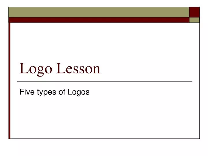 logo lesson