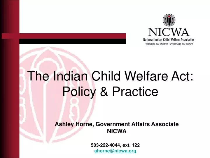 the indian child welfare act policy practice