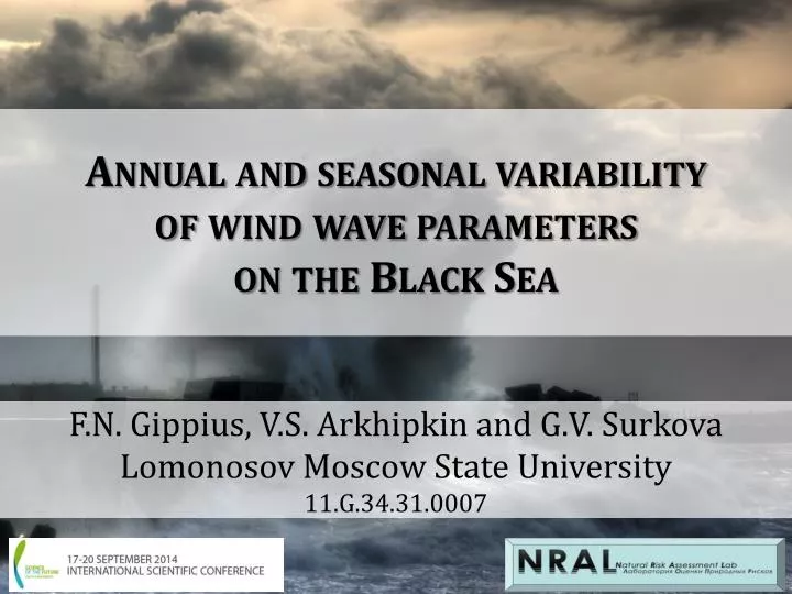 annual and seasonal variability of wind wave parameters on the black sea