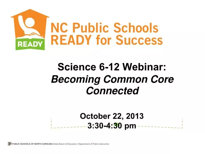 science 6 12 webinar becoming common core connected october 22 2013 3 30 4 30 pm
