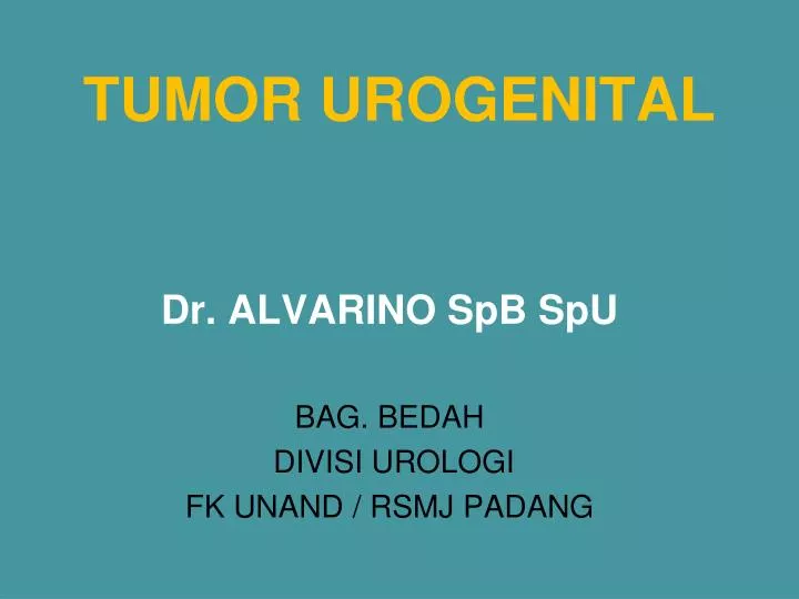 tumor urogenital