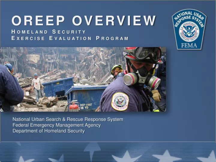 oreep overview homeland security exercise evaluation program