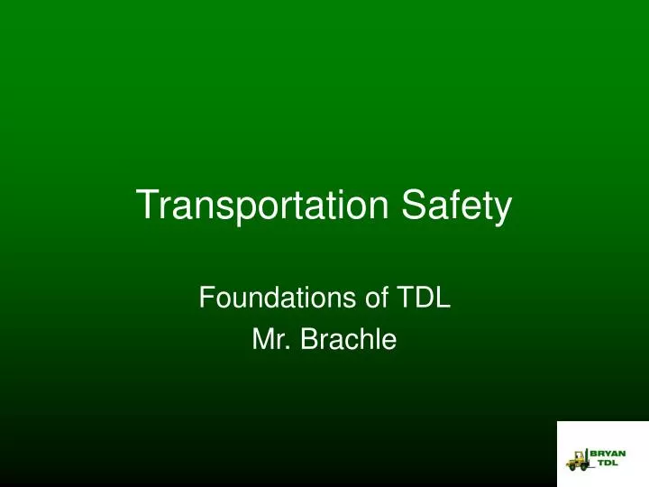 transportation safety