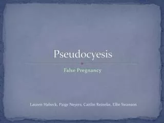 Pseudocyesis