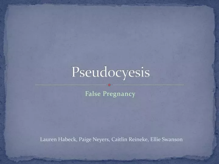 pseudocyesis