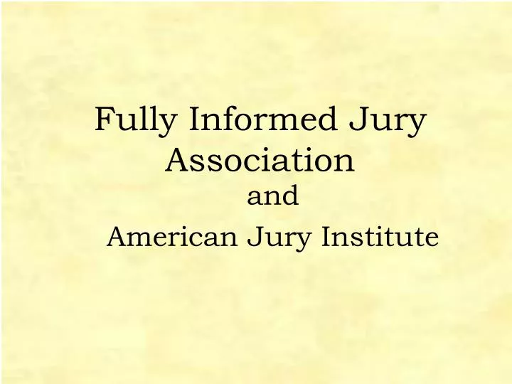and american jury institute