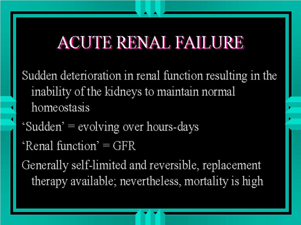 PPT - Acute Renal Failure PowerPoint Presentation, free download - ID ...