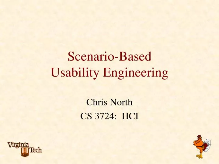 scenario based usability engineering