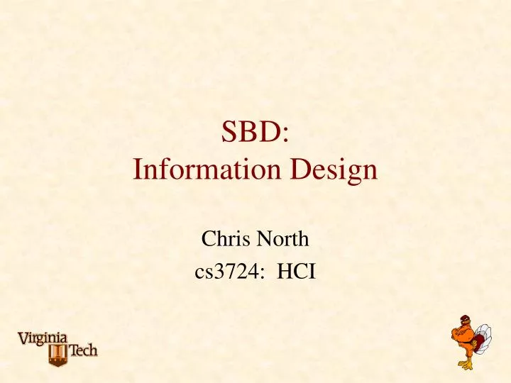 sbd information design