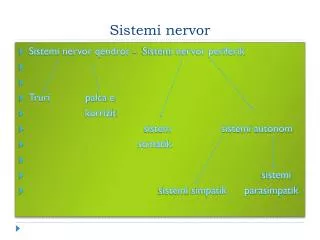 sistemi nervor