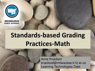 Standards-based Grading Practices-Math