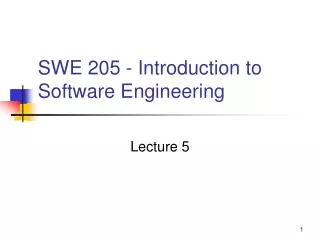 swe 205 introduction to software engineering