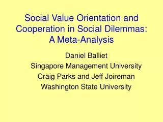 Social Value Orientation and Cooperation in Social Dilemmas: A Meta-Analysis