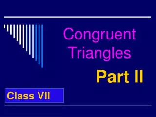 Congruent Triangles